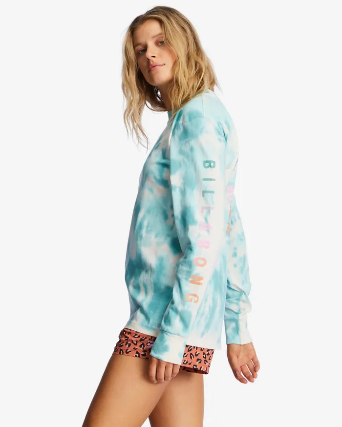Billabong ADiv Long Sleeve TShirt Lagoon Women Graphic Tees and Tanks Billabong ADiv Long Sleeve TShirt Lagoon Women Graphic Tees and Tanks