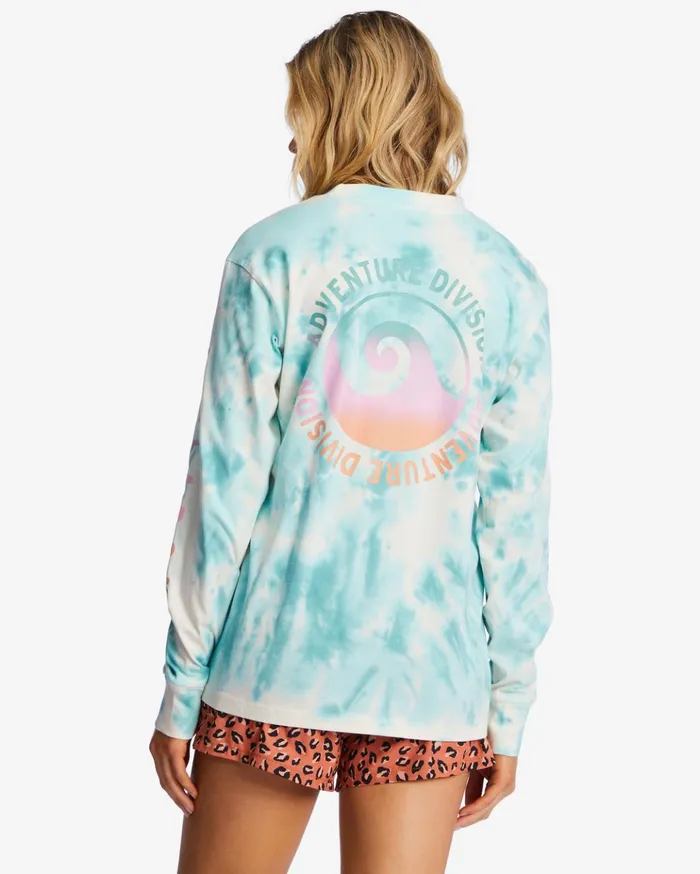 Billabong ADiv Long Sleeve TShirt Lagoon Women Graphic Tees and Tanks Billabong ADiv Long Sleeve TShirt Lagoon Women Graphic Tees and Tanks