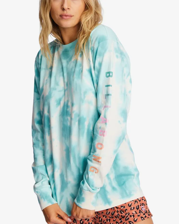 Billabong ADiv Long Sleeve TShirt Lagoon Women Graphic Tees and Tanks Billabong ADiv Long Sleeve TShirt Lagoon Women Graphic Tees and Tanks