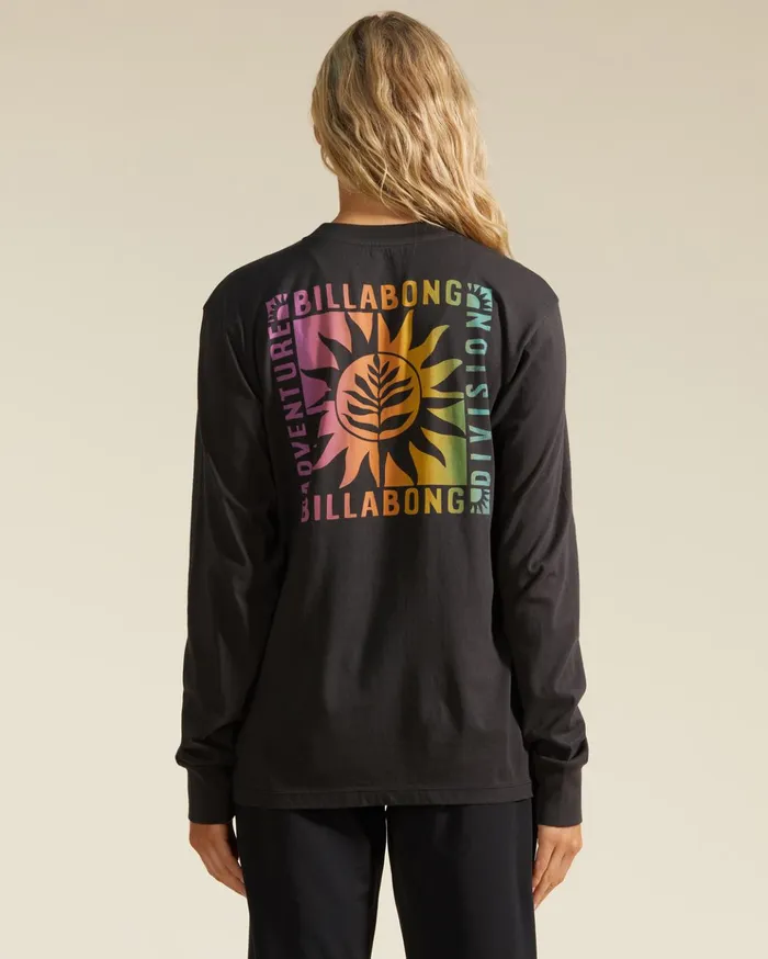 Billabong ADiv Long Sleeve TShirt Off Black 1 Women Graphic Tees and Tanks Billabong ADiv Long Sleeve TShirt Off Black 1 Women Graphic Tees and Tanks
