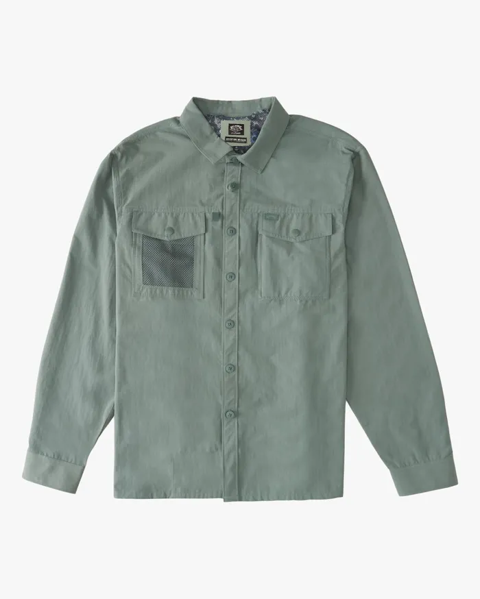 Billabong ADiv Otis Surftrek UPF 50 Long Sleeve Shirt Surplus Men Shirts Billabong ADiv Otis Surftrek UPF 50 Long Sleeve Shirt Surplus Men Shirts