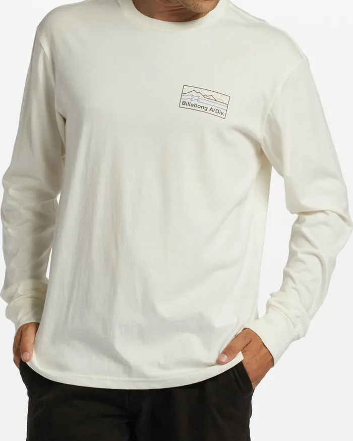 Billabong ADiv Range Long Sleeve TShirt Off White Men TShirts