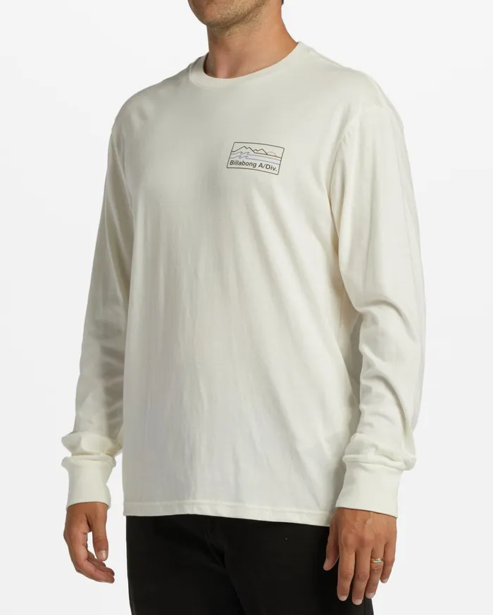 Billabong ADiv Range Long Sleeve TShirt Off White Men TShirts Billabong ADiv Range Long Sleeve TShirt Off White Men TShirts