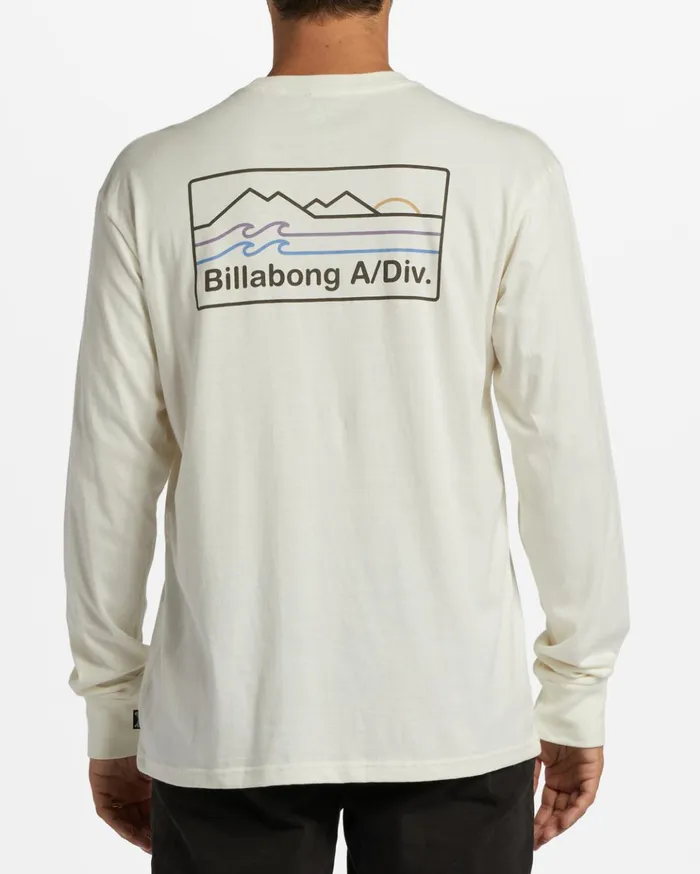Billabong ADiv Range Long Sleeve TShirt Off White Men TShirts Billabong ADiv Range Long Sleeve TShirt Off White Men TShirts