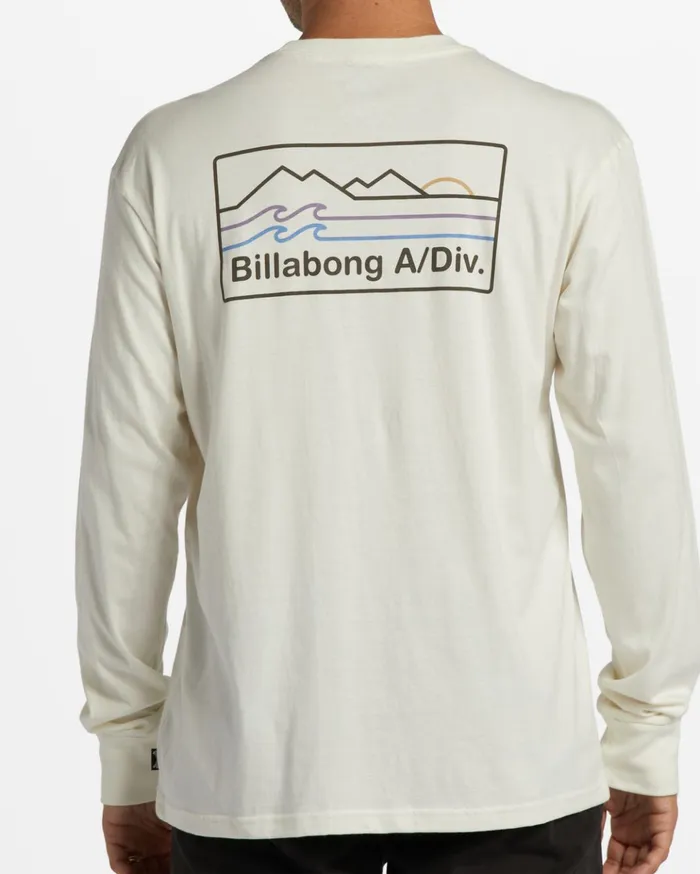Billabong ADiv Range Long Sleeve TShirt Off White Men TShirts Billabong ADiv Range Long Sleeve TShirt Off White Men TShirts