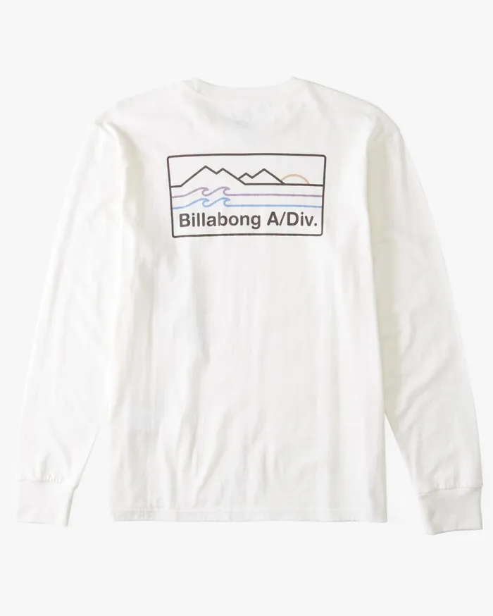 Billabong ADiv Range Long Sleeve TShirt Off White Men TShirts Billabong ADiv Range Long Sleeve TShirt Off White Men TShirts