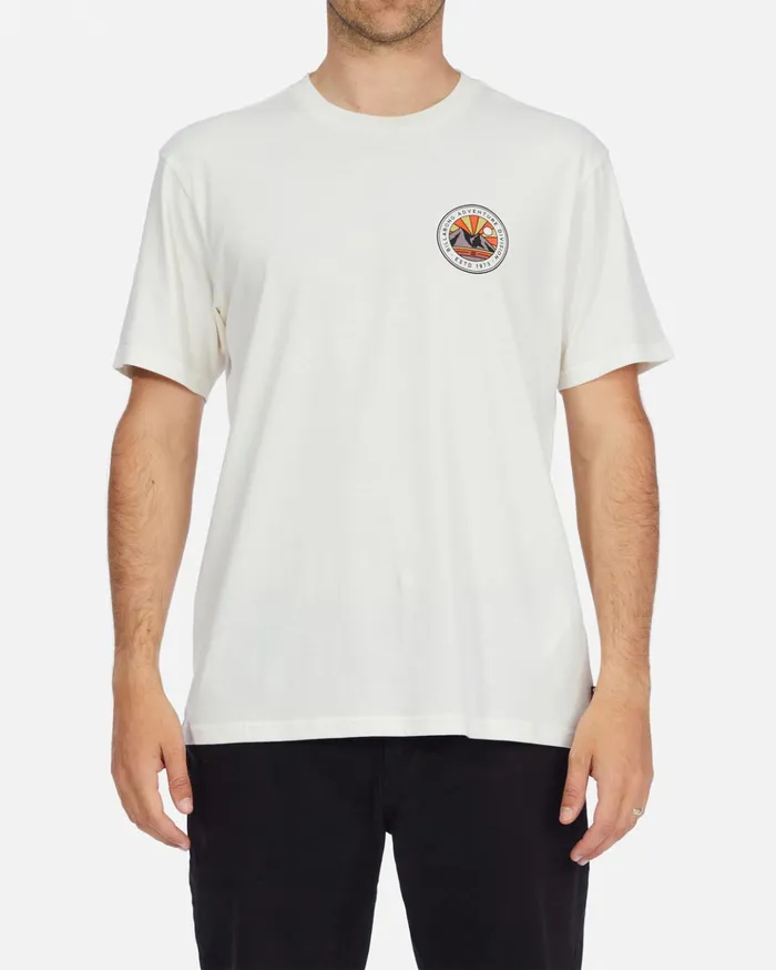 Billabong ADiv Rockies Organic Short Sleeve TShirt Off White Men TShirts