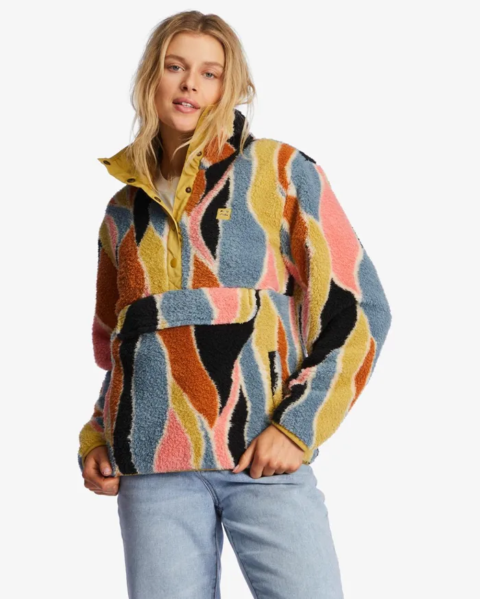 Billabong ADiv Switchback Pullover Mock Neck Sweatshirt Multi 2 Women Hoodies and Fleece Billabong ADiv Switchback Pullover Mock Neck Sweatshirt Multi 2 Women Hoodies and Fleece