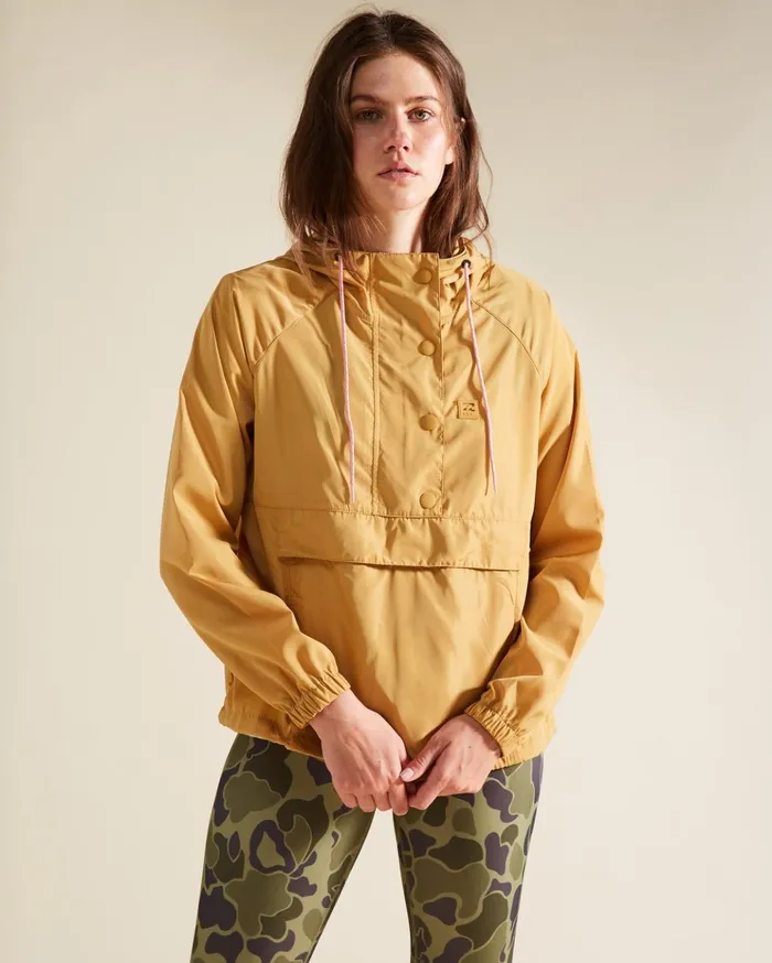 Billabong ADiv Trail Along Anorak Pullover Jacket Wild Honey Women Jackets Billabong ADiv Trail Along Anorak Pullover Jacket Wild Honey Women Jackets
