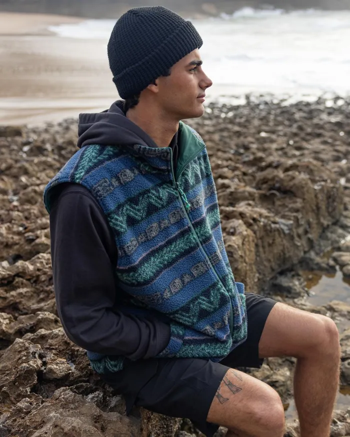Billabong ADiv Trail Reversible FullZip Vest Jungle Men Jackets