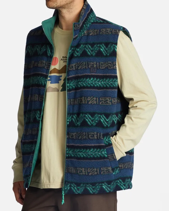 Billabong ADiv Trail Reversible FullZip Vest Jungle Men Jackets Billabong ADiv Trail Reversible FullZip Vest Jungle Men Jackets