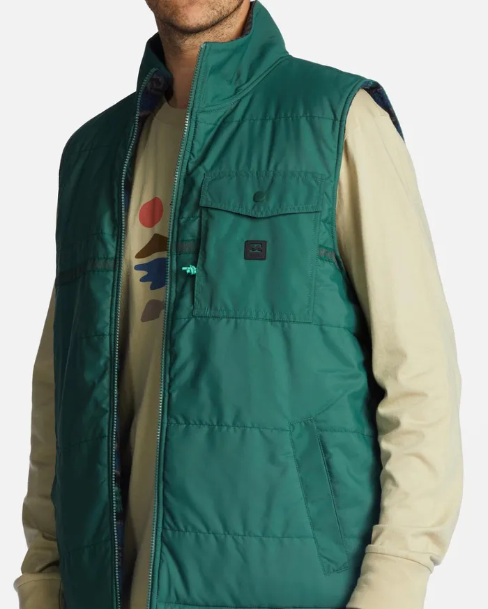 Billabong ADiv Trail Reversible FullZip Vest Jungle Men Jackets Billabong ADiv Trail Reversible FullZip Vest Jungle Men Jackets