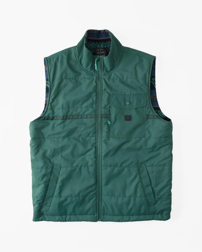 Billabong ADiv Trail Reversible FullZip Vest Jungle Men Jackets Billabong ADiv Trail Reversible FullZip Vest Jungle Men Jackets
