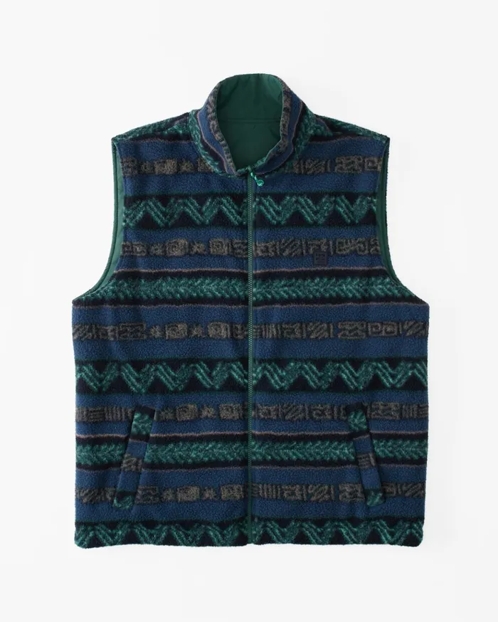 Billabong ADiv Trail Reversible FullZip Vest Jungle Men Jackets Billabong ADiv Trail Reversible FullZip Vest Jungle Men Jackets