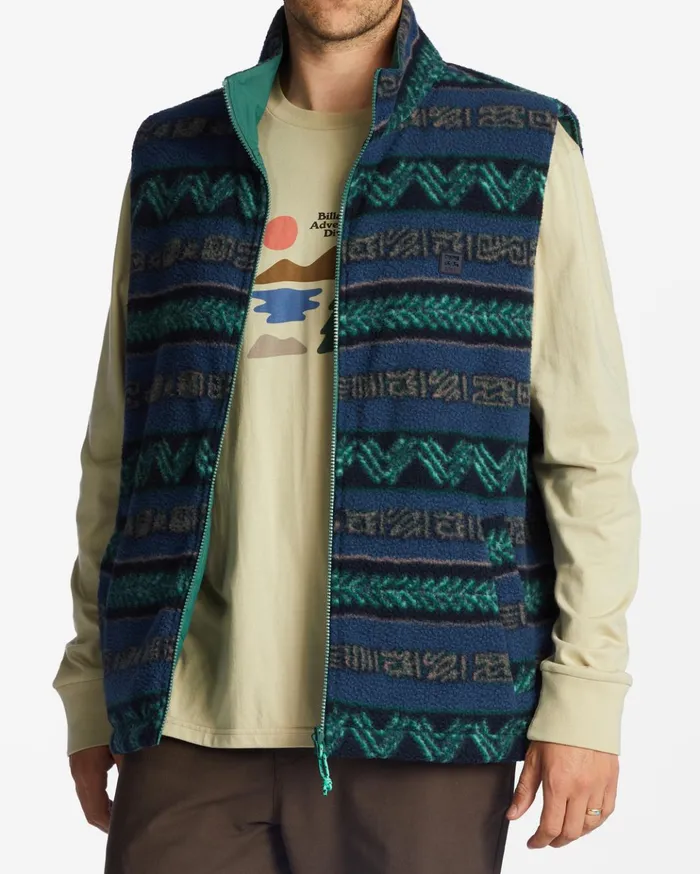 Billabong ADiv Trail Reversible FullZip Vest Jungle Men Jackets Billabong ADiv Trail Reversible FullZip Vest Jungle Men Jackets