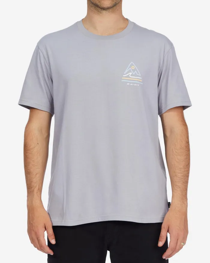Billabong ADiv Trails Organic Short Sleeve TShirt Purple Haze Men TShirts