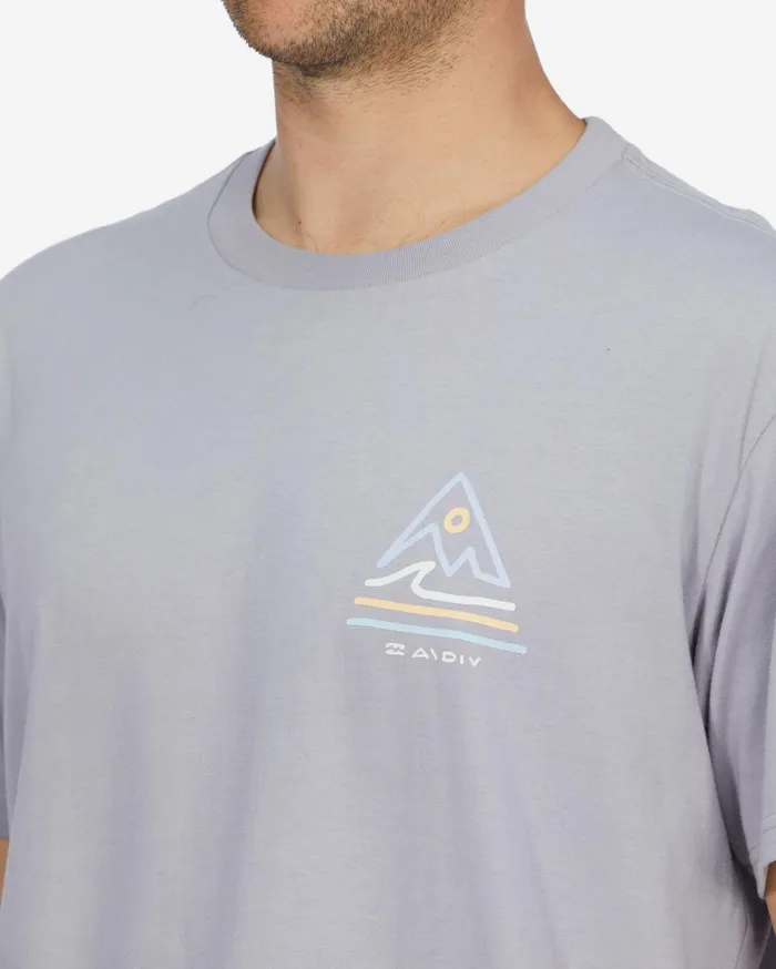 Billabong ADiv Trails Organic Short Sleeve TShirt Purple Haze Men TShirts Billabong ADiv Trails Organic Short Sleeve TShirt Purple Haze Men TShirts