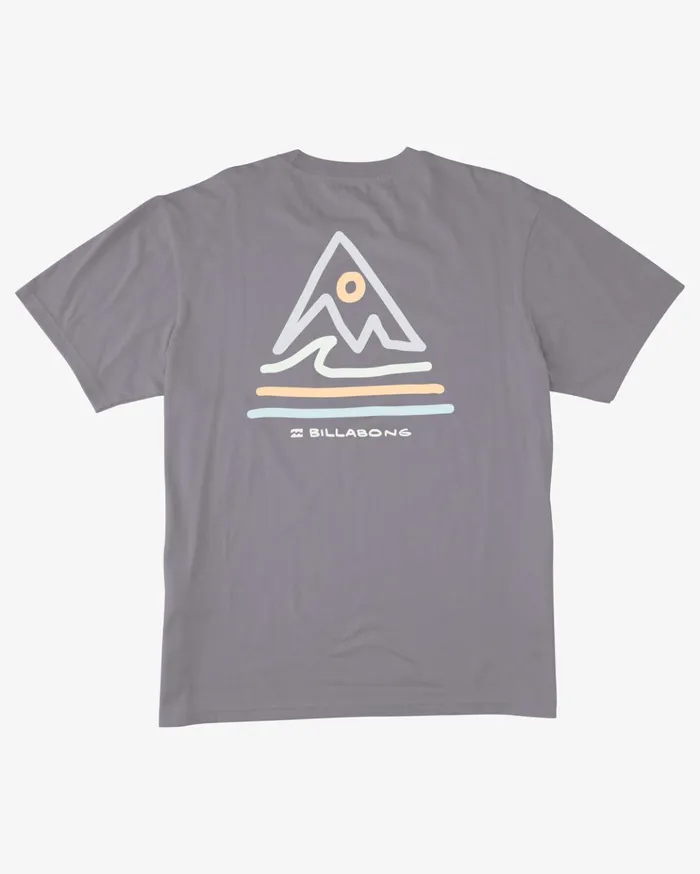 Billabong ADiv Trails Organic Short Sleeve TShirt Purple Haze Men TShirts Billabong ADiv Trails Organic Short Sleeve TShirt Purple Haze Men TShirts
