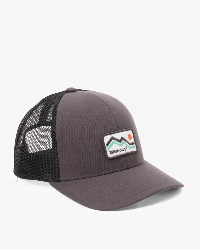 Billabong ADiv Walled Trucker Hat Raven Men Hats Billabong ADiv Walled Trucker Hat Raven Men Hats