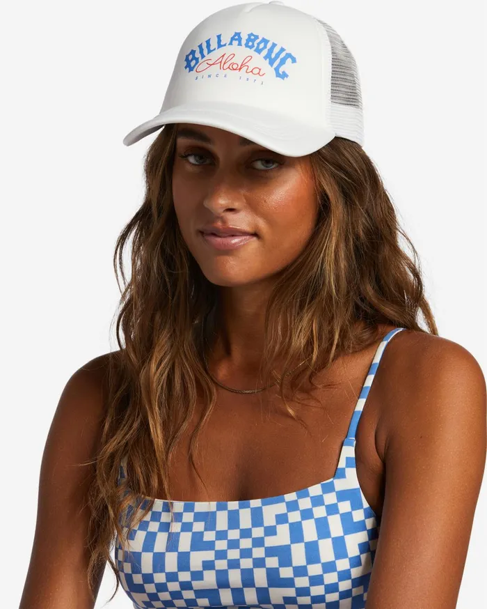 Billabong Across Waves Trucker Hat Salt Crystal 1 Women Hats and Beanies