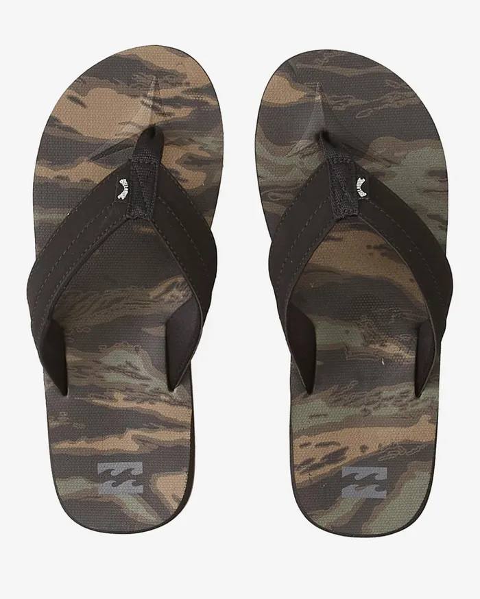 Billabong All Day Impact Print SlipOn Sandals Camo Men Flip Flops