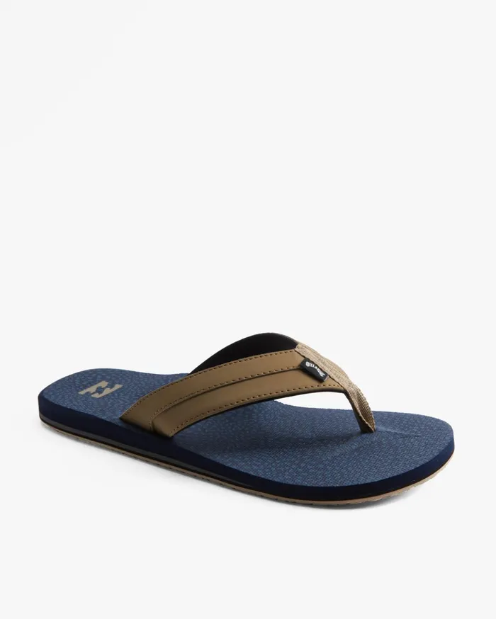 Billabong All Day Impact Print SlipOn Sandals Indigo Men Flip Flops Billabong All Day Impact Print SlipOn Sandals Indigo Men Flip Flops