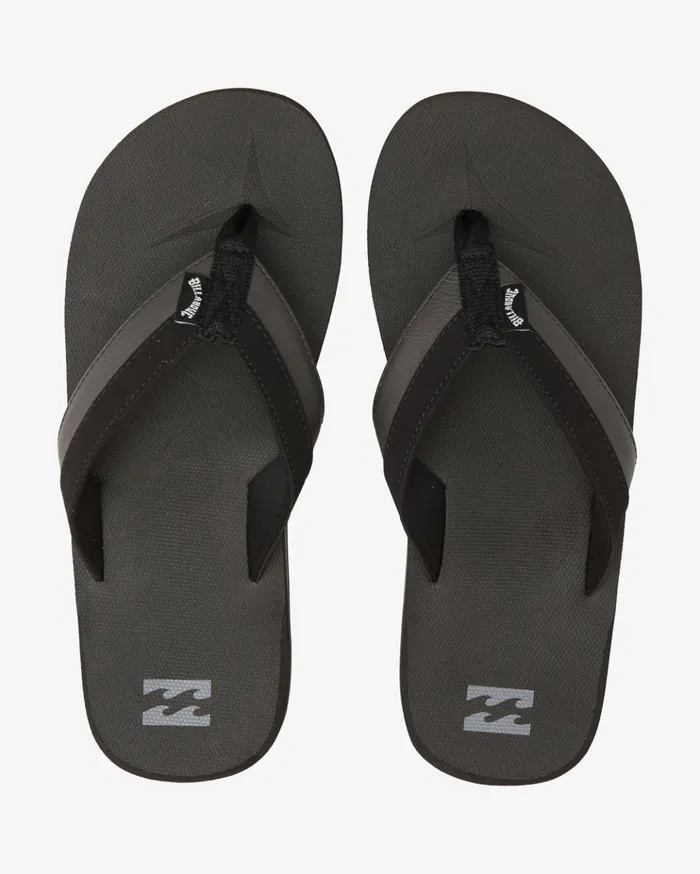 Billabong All Day Impact SlipOn Sandals Black Men Flip Flops