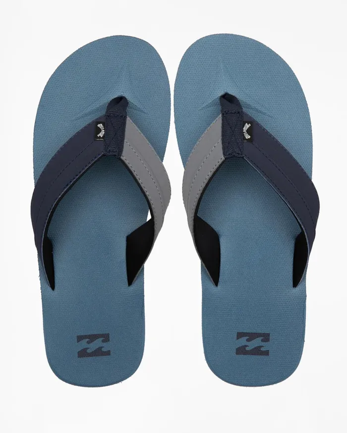 Billabong All Day Impact SlipOn Sandals Smoke Blue Men Flip Flops