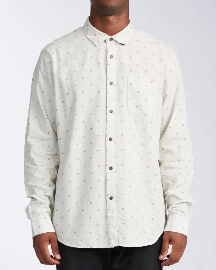 Billabong All Day Jacquard Long Sleeve Shirt Chino Men Shirts