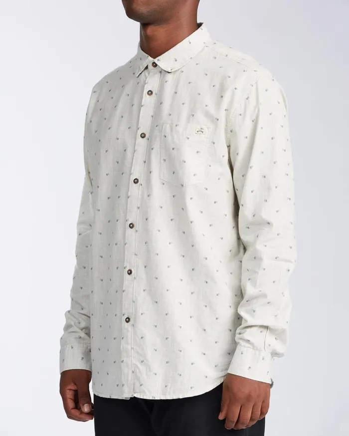 Billabong All Day Jacquard Long Sleeve Shirt Chino Men Shirts Billabong All Day Jacquard Long Sleeve Shirt Chino Men Shirts