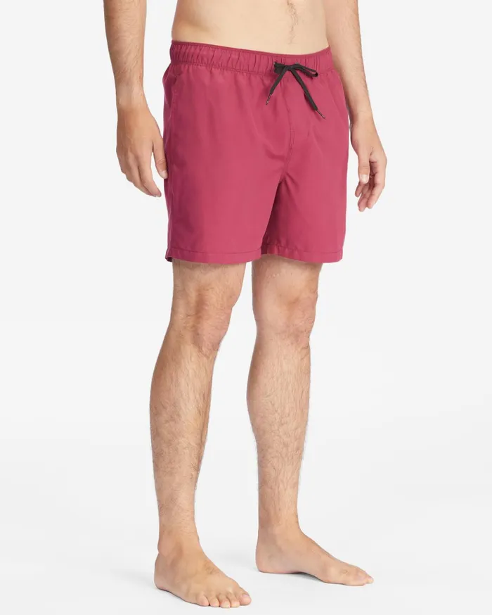 Billabong All Day Layback Boardshorts 16quot Beet Men Elastic Waist Boardshorts Billabong All Day Layback Boardshorts 16quot Beet Men Elastic Waist Boardshorts