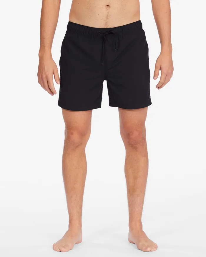 Billabong All Day Layback Boardshorts 16quot Black Men Elastic Waist Boardshorts Billabong All Day Layback Boardshorts 16quot Black Men Elastic Waist Boardshorts