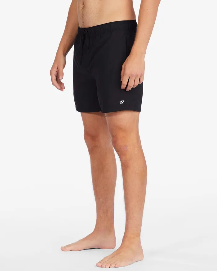 Billabong All Day Layback Boardshorts 16quot Black Men Elastic Waist Boardshorts Billabong All Day Layback Boardshorts 16quot Black Men Elastic Waist Boardshorts