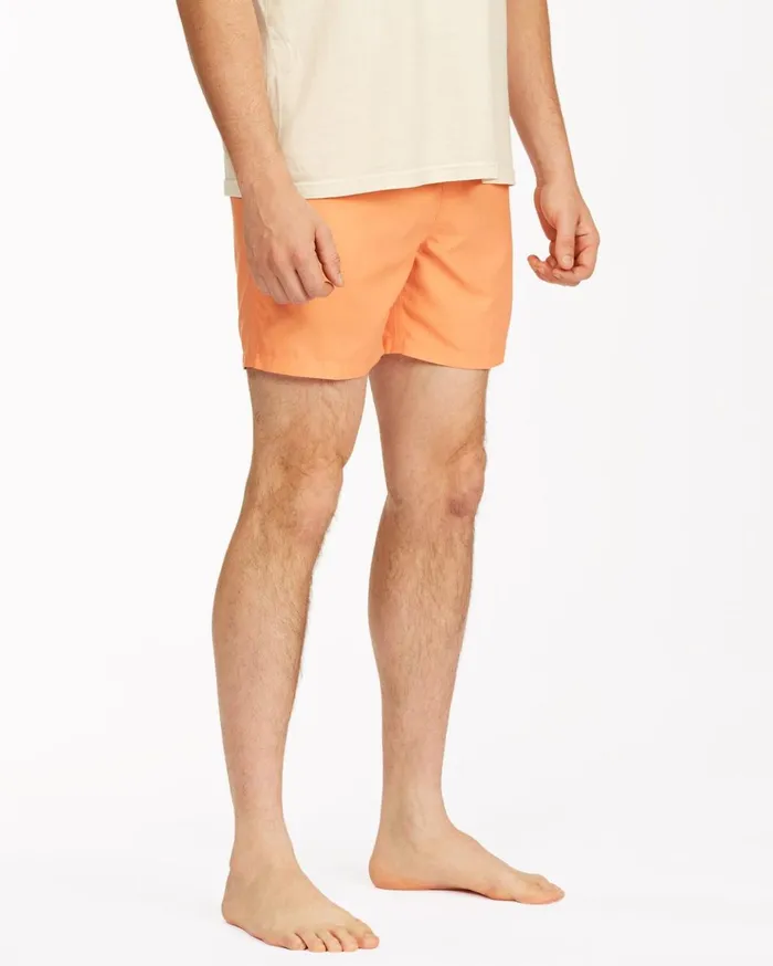 Billabong All Day Layback Boardshorts 16quot Melon Men Elastic Waist Boardshorts Billabong All Day Layback Boardshorts 16quot Melon Men Elastic Waist Boardshorts