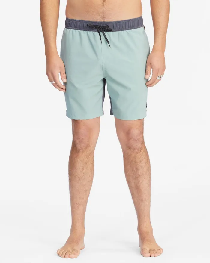 Billabong All Day Pigment Layback Boardshorts 17quot Sage Men Elastic Waist Boardshorts Billabong All Day Pigment Layback Boardshorts 17quot Sage Men Elastic Waist Boardshorts