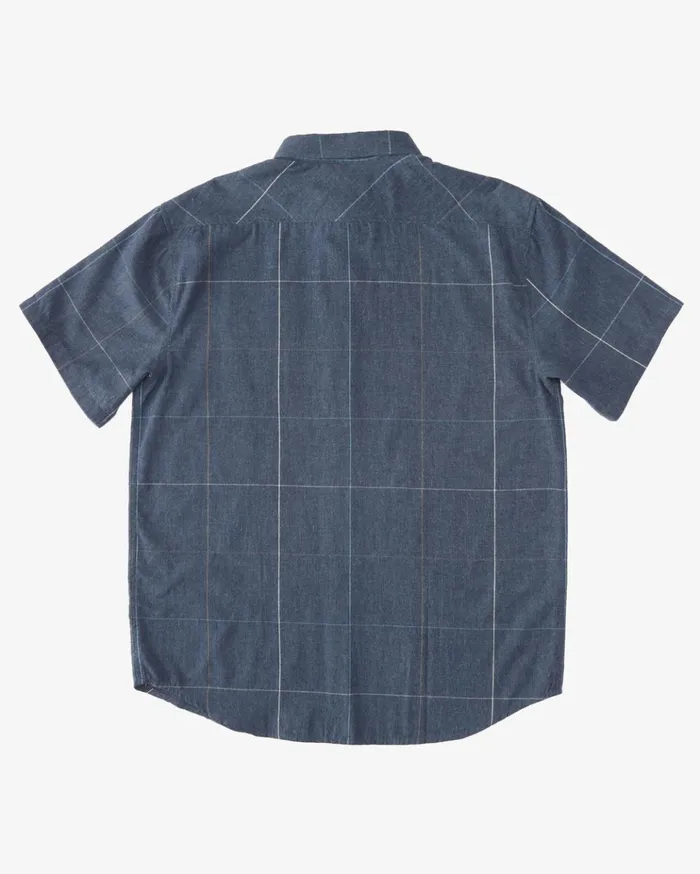 Billabong All Day Plaid Short Sleeve Shirt Navy Men Shirts Billabong All Day Plaid Short Sleeve Shirt Navy Men Shirts