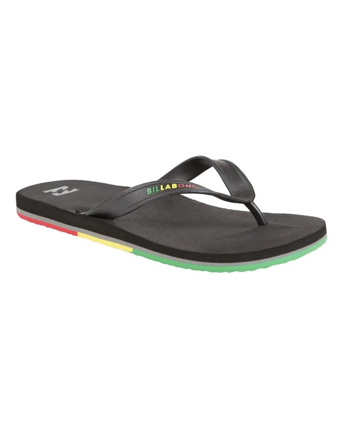Billabong All Day Sandals Rasta Men Flip Flops Billabong All Day Sandals Rasta Men Flip Flops