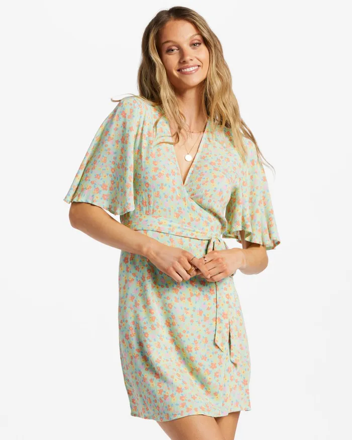 Billabong All For You Mini Dress Spearmint Women Dresses