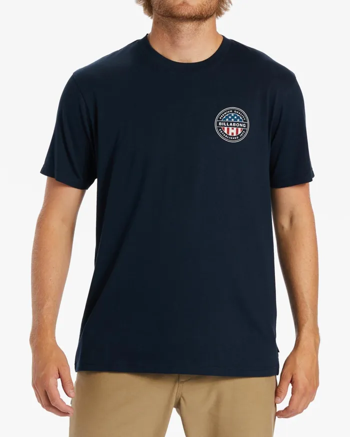 Billabong American Rotor TShirt Navy Men TShirts