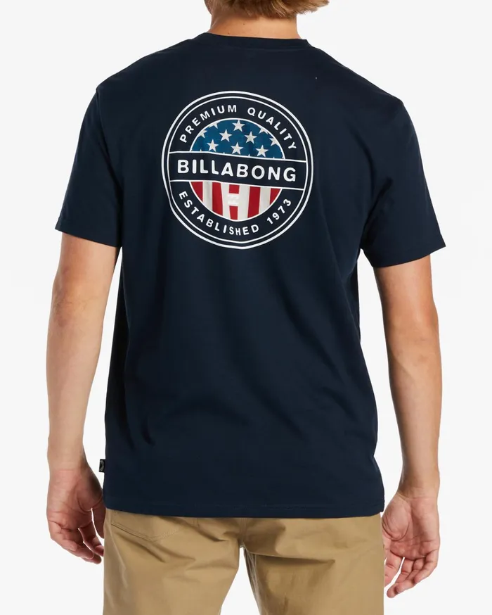 Billabong American Rotor TShirt Navy Men TShirts Billabong American Rotor TShirt Navy Men TShirts