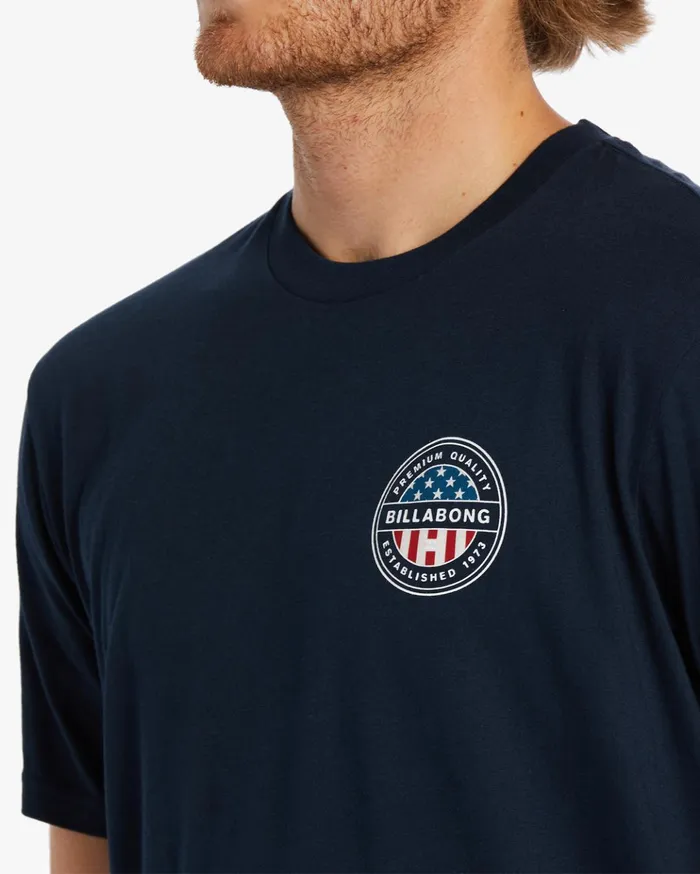 Billabong American Rotor TShirt Navy Men TShirts Billabong American Rotor TShirt Navy Men TShirts