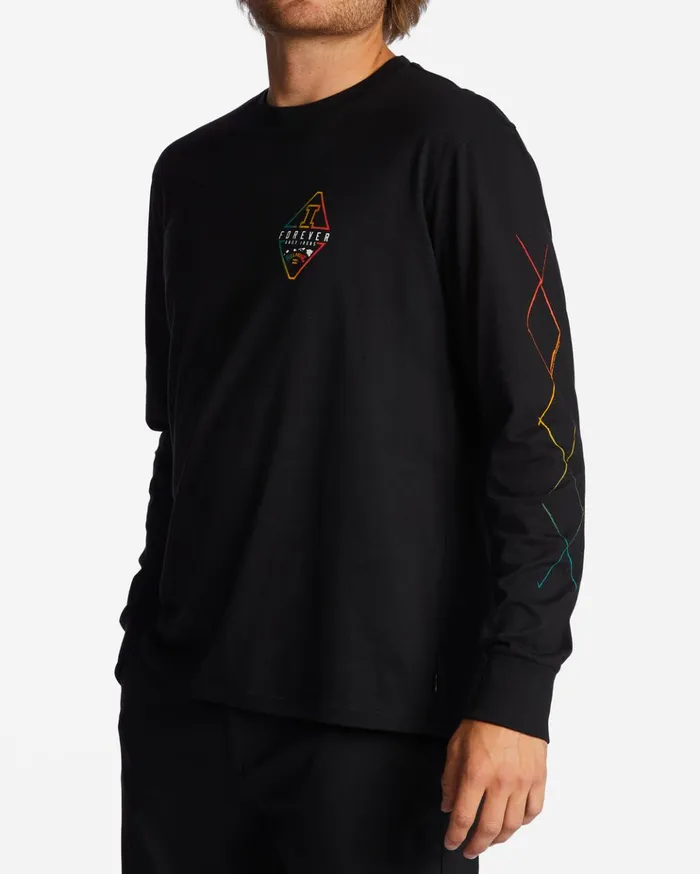 Billabong Andy Irons Diamond Long Sleeve TShirt Black Men TShirts Billabong Andy Irons Diamond Long Sleeve TShirt Black Men TShirts