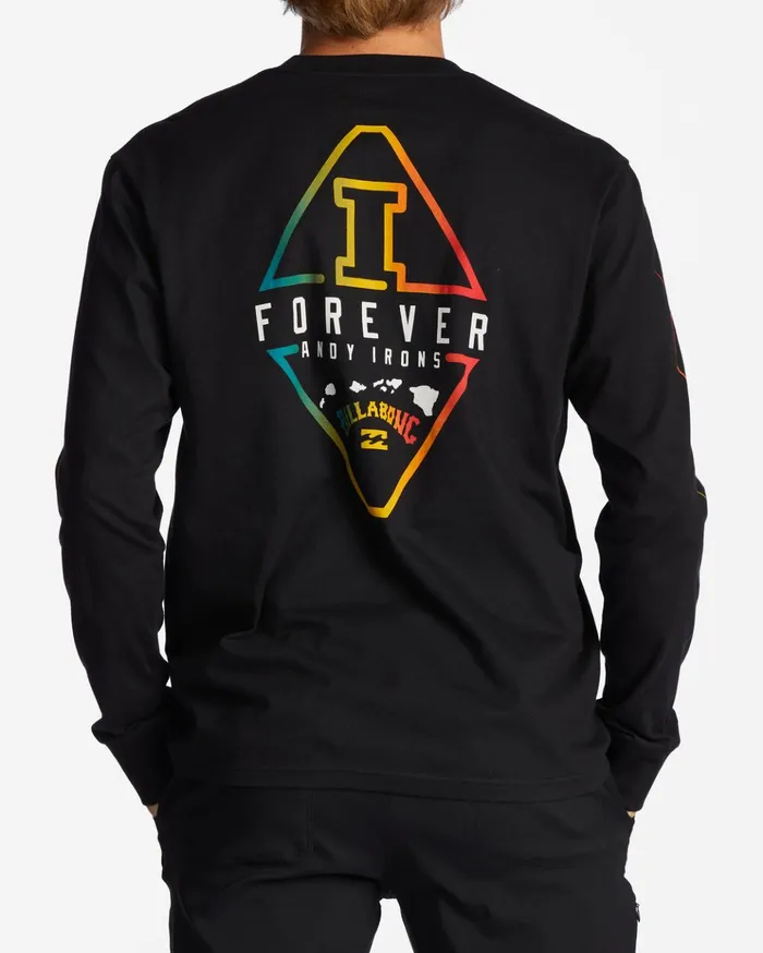 Billabong Andy Irons Diamond Long Sleeve TShirt Black Men TShirts Billabong Andy Irons Diamond Long Sleeve TShirt Black Men TShirts