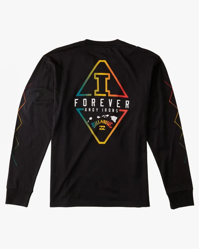 Billabong Andy Irons Diamond Long Sleeve TShirt Black Men TShirts Billabong Andy Irons Diamond Long Sleeve TShirt Black Men TShirts