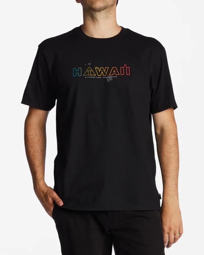 Billabong Andy Irons Hawaii Short Sleeve TShirt Black Men TShirts