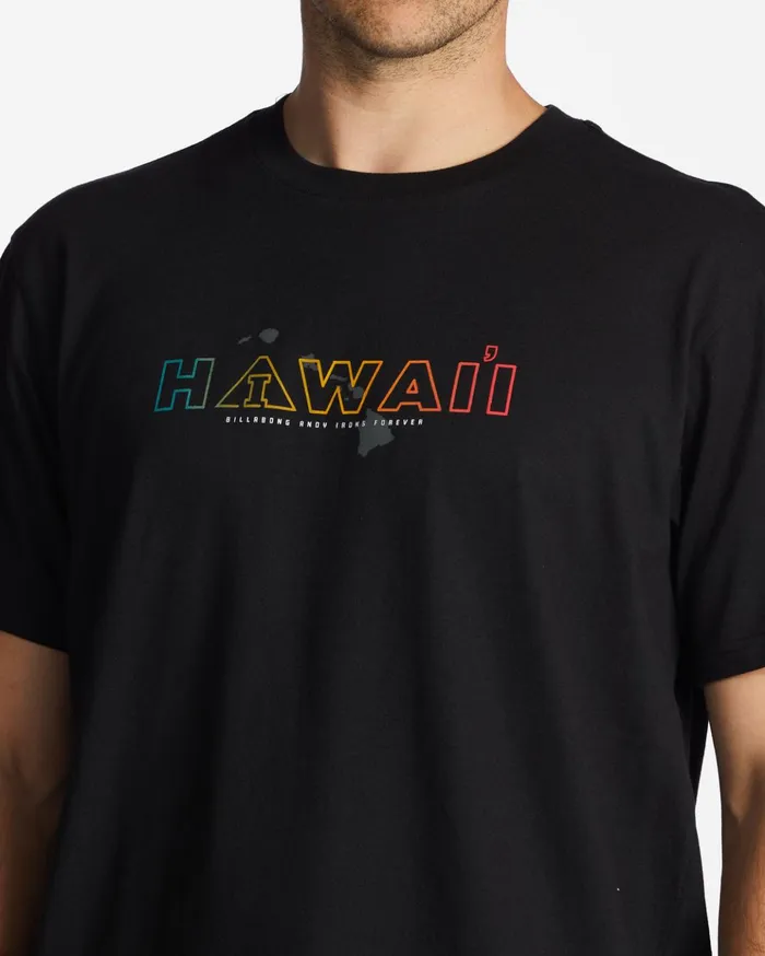 Billabong Andy Irons Hawaii Short Sleeve TShirt Black Men TShirts Billabong Andy Irons Hawaii Short Sleeve TShirt Black Men TShirts