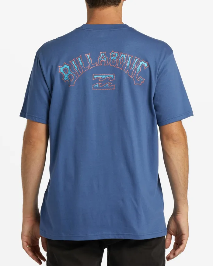 Billabong Arch Fill TShirt Dusty Blue Men TShirts Billabong Arch Fill TShirt Dusty Blue Men TShirts
