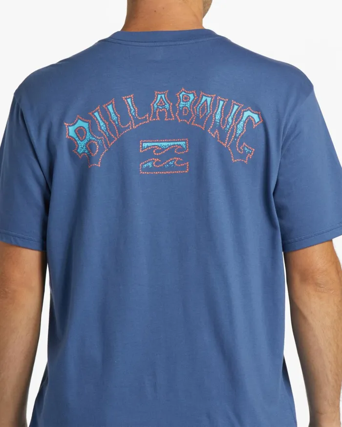 Billabong Arch Fill TShirt Dusty Blue Men TShirts Billabong Arch Fill TShirt Dusty Blue Men TShirts