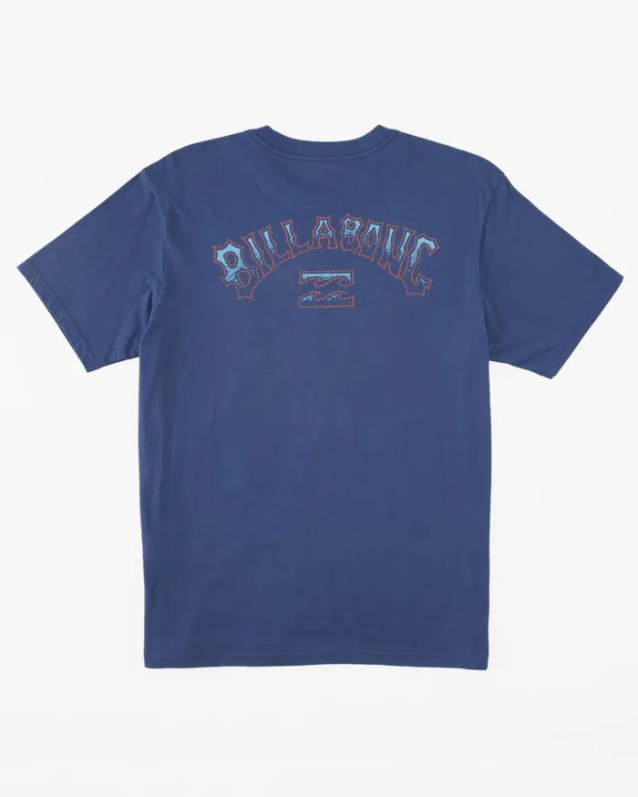 Billabong Arch Fill TShirt Dusty Blue Men TShirts Billabong Arch Fill TShirt Dusty Blue Men TShirts