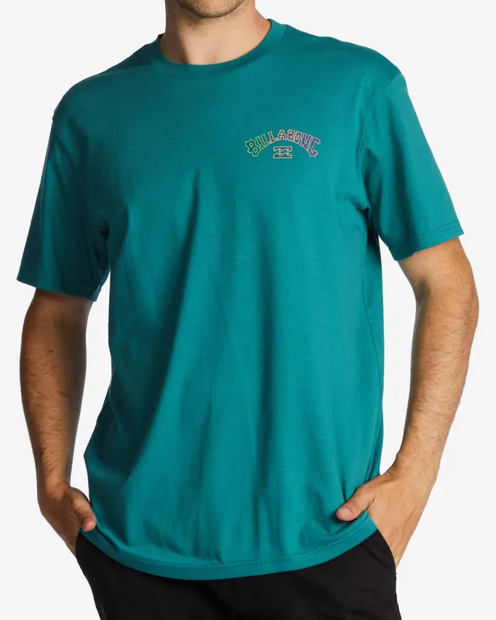 Billabong Arch Fill TShirt Teal Men TShirts